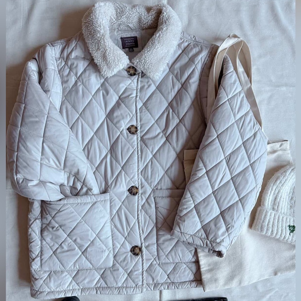 Berkley Jensen Quilted Ivory Jacket